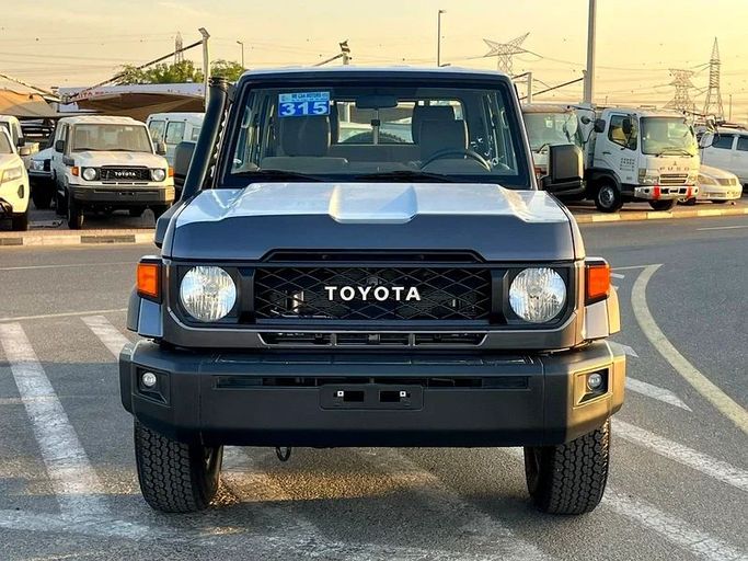 New Toyota Land Cruiser 70 Series Facelift 2, 4.5 l, 2024 in Dubai by We Can Motors, Grey color. GCC Specs | AUTO.AE