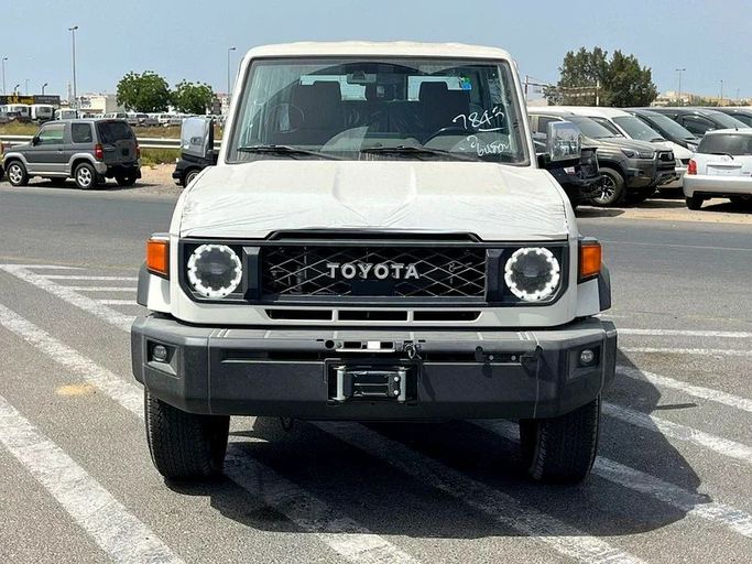 New Toyota Land Cruiser 70 Series Facelift 2, 2.8 l, 2025 in Dubai by We Can Motors, White color. GCC Specs | AUTO.AE