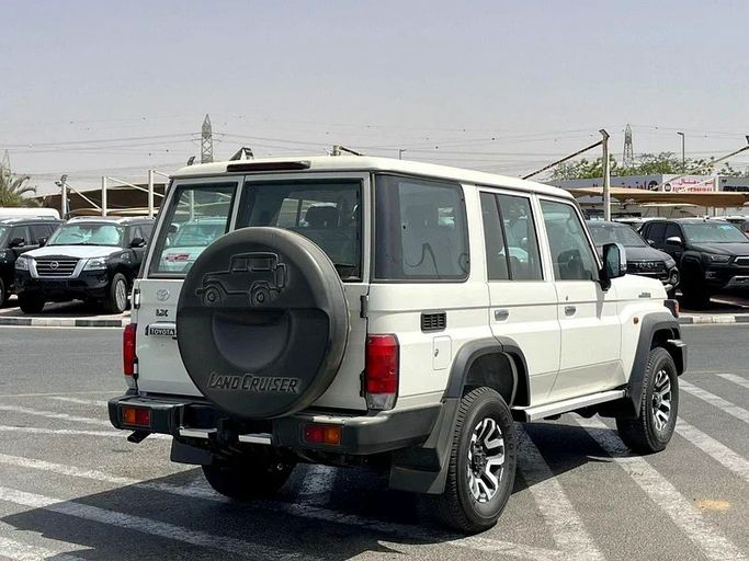 New Toyota Land Cruiser 70 Series Facelift 2, 2.8 l, 2025 in Dubai by We Can Motors, White color. GCC Specs | AUTO.AE