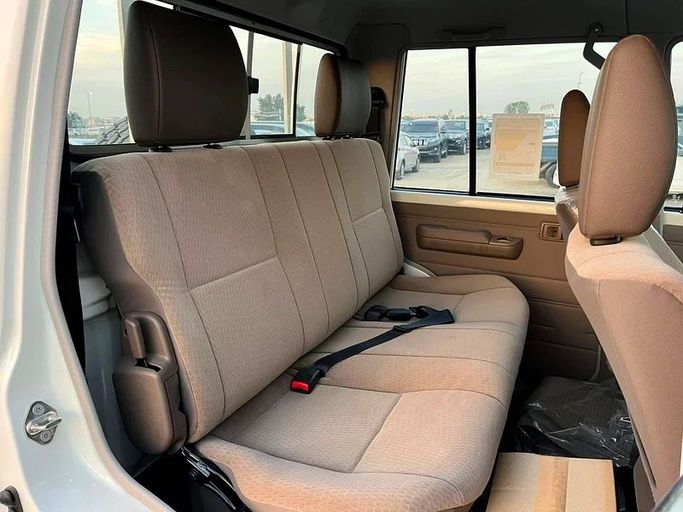 New Toyota Land Cruiser 70 Series Facelift 2, 4.5 l, 2024 in Dubai by We Can Motors, White color. GCC Specs | AUTO.AE
