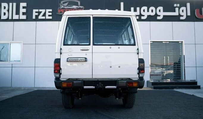 New Toyota Land Cruiser 70 Series Facelift 2, 4.0 l, 2025 in Dubai by Pegasus Automobile, White color. GCC Specs | AUTO.AE