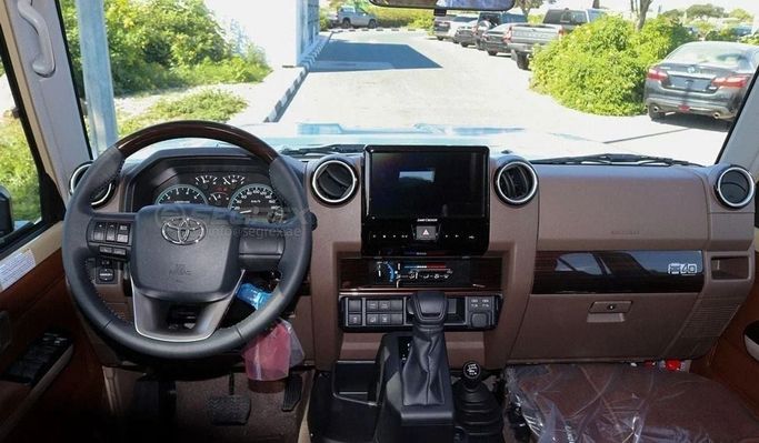 New Toyota Land Cruiser 70 Series Facelift 2, 4.0 l, 2025 in Dubai by Segrex Auto, Beige color. GCC Specs | AUTO.AE