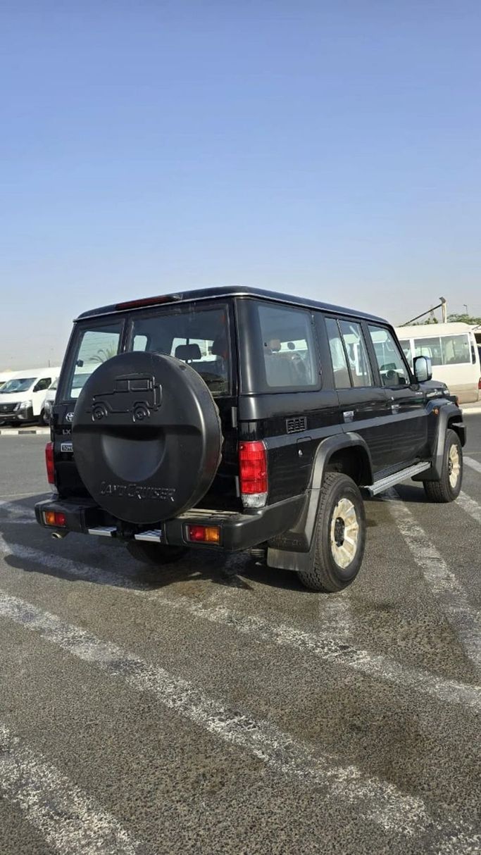 New Toyota Land Cruiser 70 Series Facelift 2, 4.0 l, 2025 in Dubai by World Center Motors FZE, Black color. GCC Specs | AUTO.AE