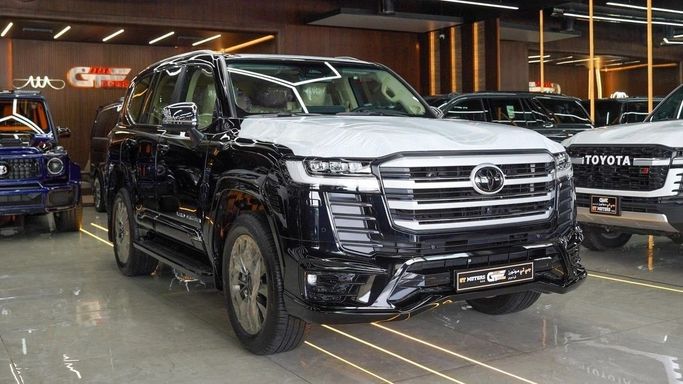 New Toyota Land Cruiser Twin Turbo 300 Series, 3.5 l, 2025 in Dubai by GT MOTORS, Black color. GCC Specs | AUTO.AE