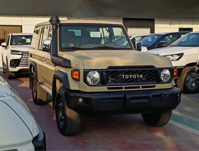 New Toyota Land Cruiser 70 Series Facelift 2, 4.5 l, 2024 in Dubai by TARGET MOTORS FZE, Beige color. Other | AUTO.AE