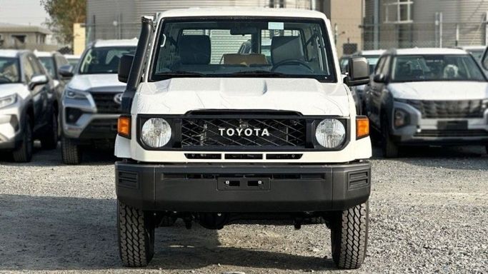 New Toyota Land Cruiser 70 Series Facelift 2, 4.2 l, 2024 in Dubai by TARGET MOTORS FZE, White color. Other | AUTO.AE