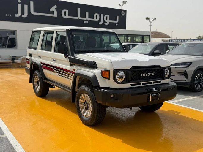 New Toyota Land Cruiser 70 Series Facelift 2, 2.8 l, 2026 in Dubai by Bormela Cars, White color. GCC Specs | AUTO.AE | Listing #260593