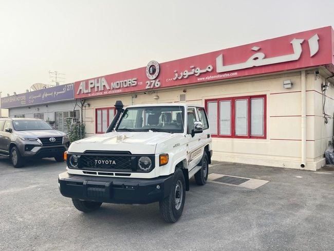 New Toyota Land Cruiser 70 Series Facelift 2, 2.8 l, 2024 in Dubai by ALPHA MOTORS FZE, White color. GCC Specs | AUTO.AE | Listing #265231