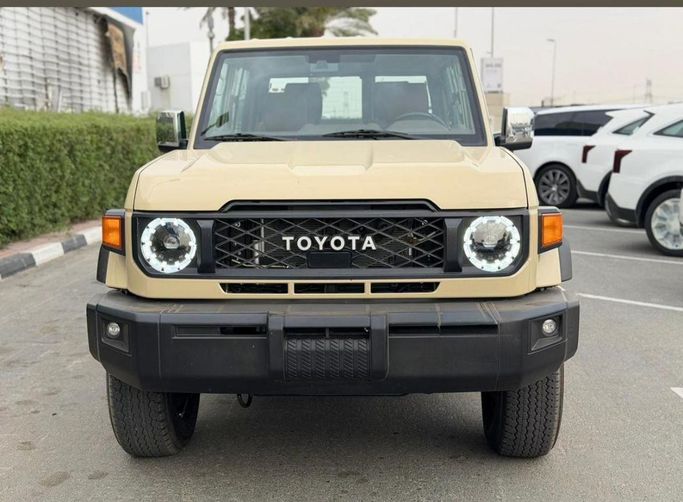 New Toyota Land Cruiser 70 Series Facelift 2, 4.0 l, 2026 in Dubai by Atlantis Motors FZE, Tan color. GCC Specs | AUTO.AE | Listing #266664