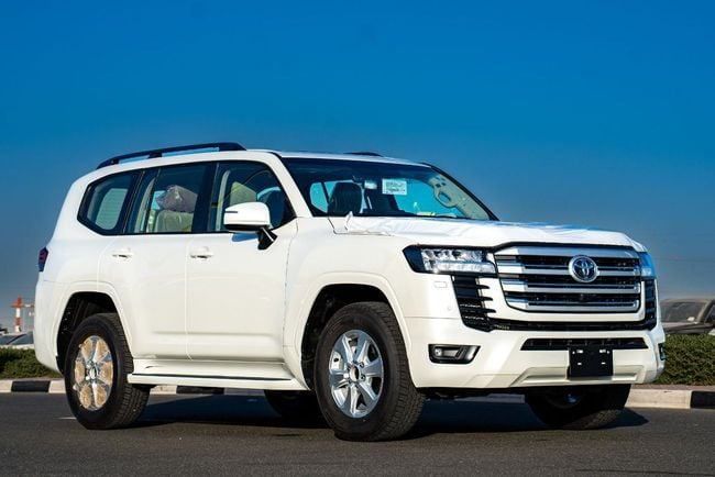 New Toyota Land Cruiser Twin Turbo 300 Series, 3.5 l, 2026 in UAE, Dubai by Hussein Ghulam Motors FZCO, White color. GCC Specs | AUTO.AE | Listing #278316