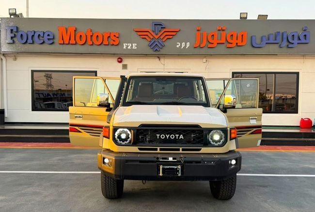 جديدة Toyota Land Cruiser 70 Series 70 Series Facelift 2, 2.8 l, 2025 في في الإمارات, دبي من FORCE MOTORS FZE، اللون بيج. مواصفات الخليج | AUTO.AE | إعلان #278563