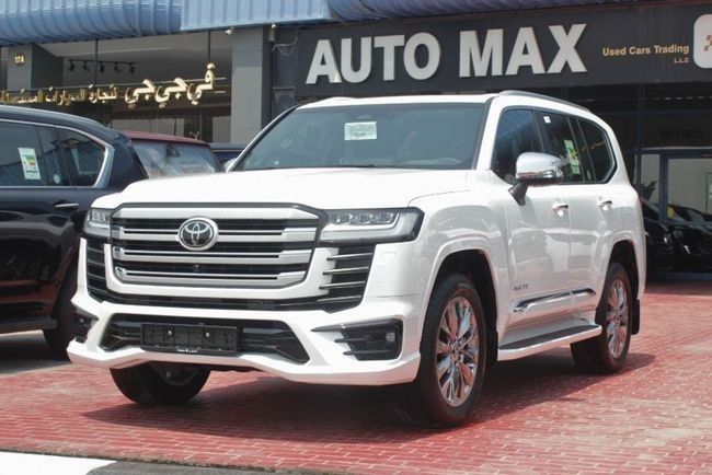 جديدة ⁦Toyota Land Cruiser Twin Turbo السلسلة 300، 3.5 l، 2026⁩ في في الإمارات, دبي من Auto Max used Car Trading LLC، اللون أبيض. مواصفات الخليج | AUTO.AE | إعلان #287553
