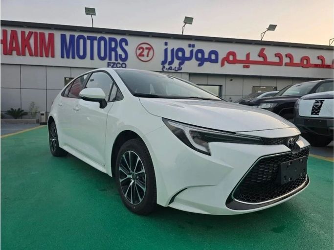 New Toyota Levin XII (E210) Facelift, 1.2 l, 2025 in Dubai by Mohamed Hakim Motors, White color. Chinese Specs | AUTO.AE