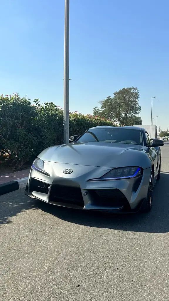 Used Toyota Supra V (A90), 3.0 l, 2020 in Dubai by Golden Century Motors Zhongdong Trading FZE, Grey color. GCC Specs | AUTO.AE