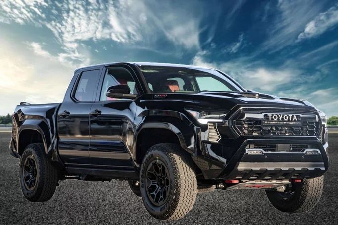 New Toyota Tacoma IV, 2.4 l, 2025 in Dubai by World Center Motors FZE, Black color. Canadian Specs | AUTO.AE
