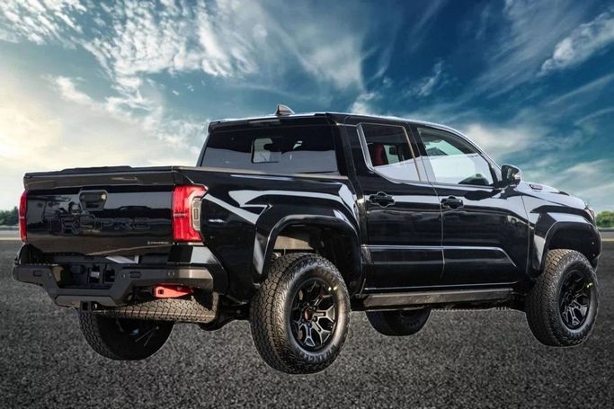 New Toyota Tacoma IV, 2.4 l, 2025 in Dubai by World Center Motors FZE, Black color. Canadian Specs | AUTO.AE