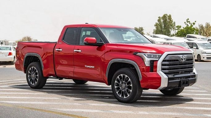 New Toyota Tundra III, 3.4 l, 2023 in Dubai by Mohamed Hakim Motors, Red color. Other | AUTO.AE