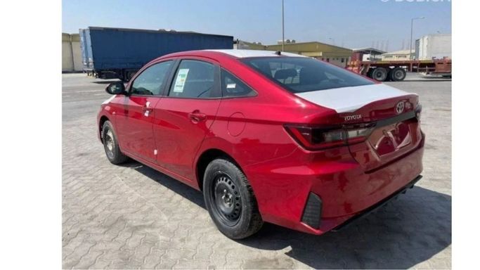 New Toyota Yaris XP150 Facelift, 1.5 l, 2025 in Dubai by Mohamed Hakim Motors, Red color. GCC Specs | AUTO.AE