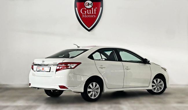Used Toyota Yaris XP150, 1.5 l, 2014 in Dubai by Gulf Motors, White color. GCC Specs | AUTO.AE