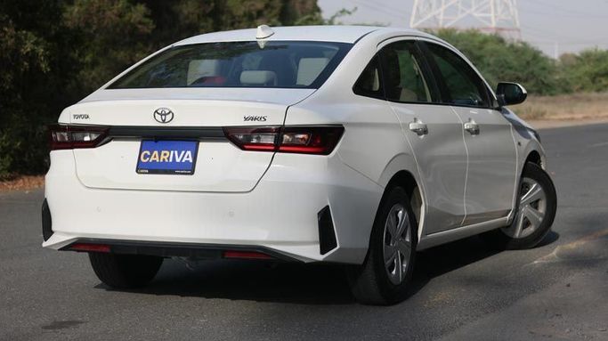 Used Toyota Yaris XP150 Facelift, 1.5 l, 2023 in Dubai by Cariva Used Cars , White color. GCC Specs | AUTO.AE