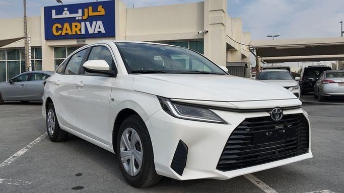 Used Toyota Yaris XP150 Facelift, 1.5 l, 2023 in Dubai by Cariva Used Cars , White color. GCC Specs | AUTO.AE
