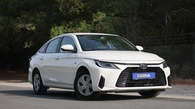 Used Toyota Yaris XP150 Facelift, 1.5 l, 2023 in Dubai by Cariva Used Cars , White color. GCC Specs | AUTO.AE