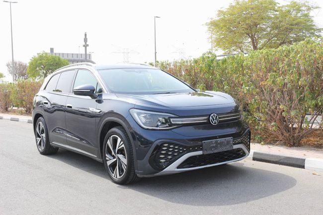 Used Volkswagen ID.6, 2022 in Dubai by Power Wagon Motors, Navy Blue color. Chinese Specs | AUTO.AE