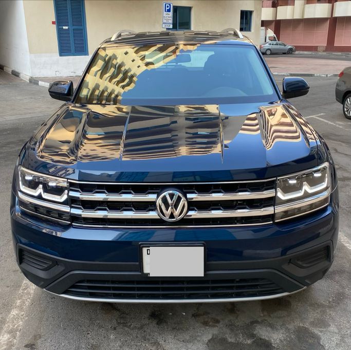 Used ⁦Volkswagen Teramont I, 2.0 l, 2019⁩ in UAE, Dubai, Light Blue color. GCC Specs | AUTO.AE | Listing #287660