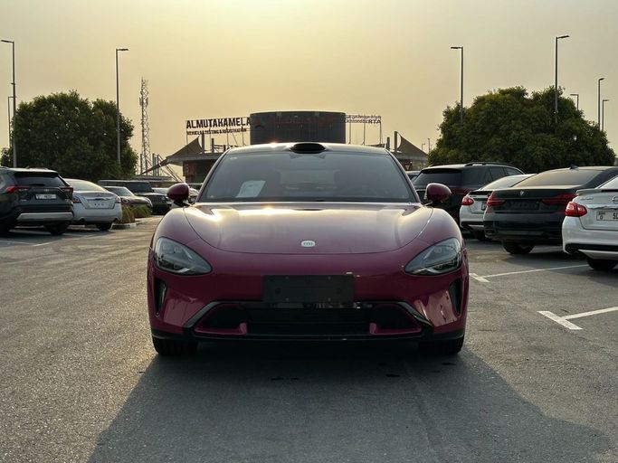 New Xiaomi SU7 Pro, 2025 in Dubai by Billion auto, Red color. Chinese Specs | AUTO.AE