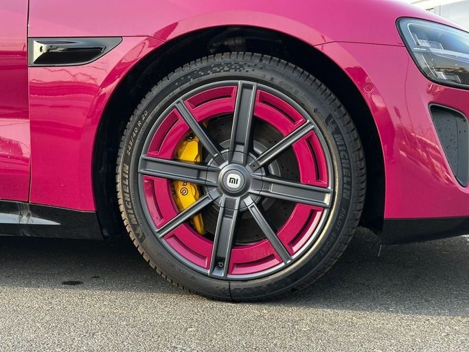 New Xiaomi SU7 Pro, 2025 in Dubai by Billion auto, Red color. Chinese Specs | AUTO.AE