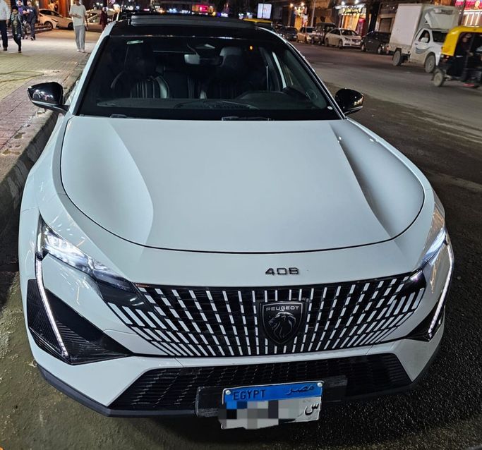 Used ⁦Peugeot 408 III, 1.6 l, 2024⁩ in Egypt, Alexandria by Car City, White color. African Specs | AUTO.AE | Listing #291103