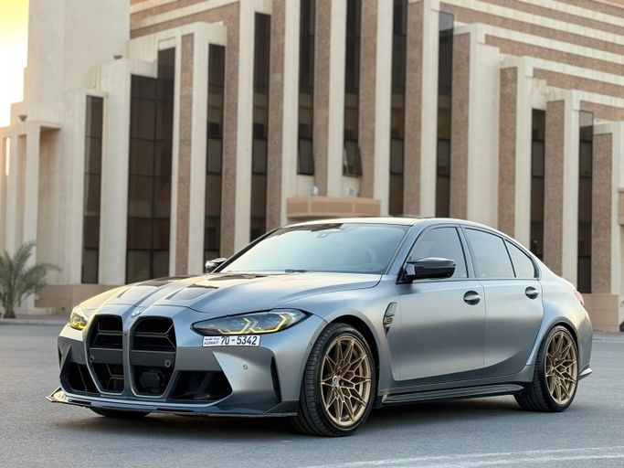 Подержанный ⁦BMW M3 Competition Package VI (G80), 3.0 л, 2022⁩ в Кувейт, Аль-Фарванийя от EYAD MOTORS Серый цвет.  | AUTO.AE | Объявление #288889