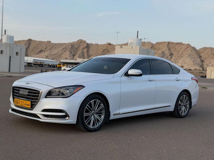 Used Genesis G80 I, 3.8 l, 2019 in Oman, Al Buraymī by معرض الصحراء للسيارات , White color.  | AUTO.AE | Listing #283243