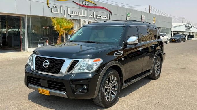 Used Nissan Armada II, 5.6 l, 2019 in Oman, Al Buraymī by معرض الصحراء للسيارات , Black color.  | AUTO.AE | Listing #282779