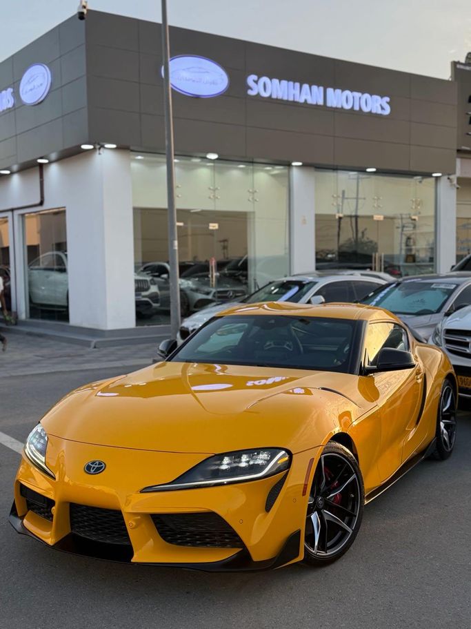 مستعملة Toyota Supra V (A90), 3.0 l, 2021 في في عمان, بركاء من SOMHAN MOTORS، اللون أصفر. مواصفات الخليج | AUTO.AE | إعلان #255101