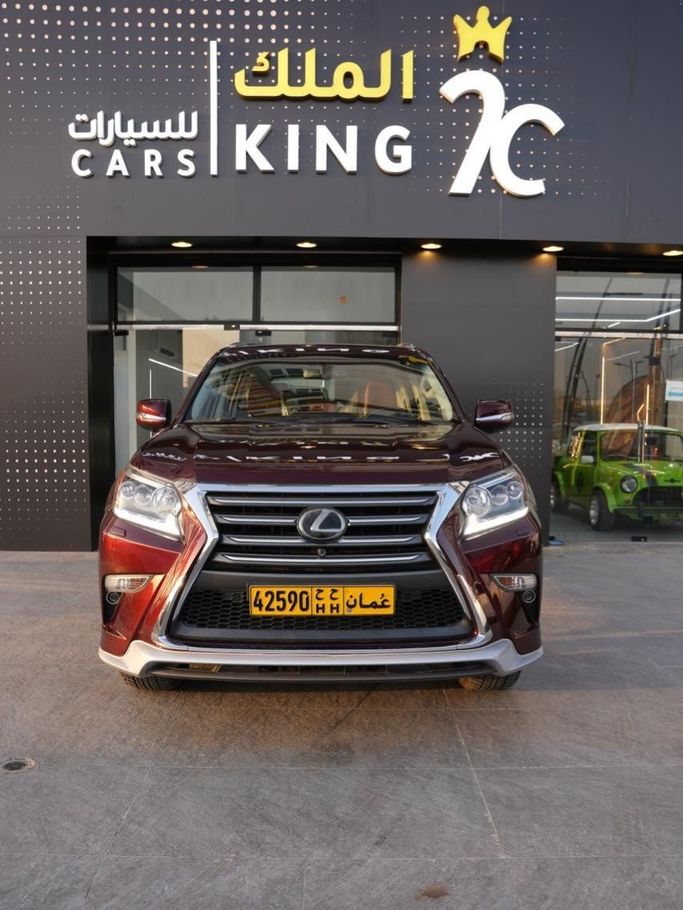 Подержанный Lexus GX 460 II Рестайлинг, 4.6 л, 2018 в Оман, Маскат от KING CARS Бордовый цвет. GCC | AUTO.AE | Объявление #249971
