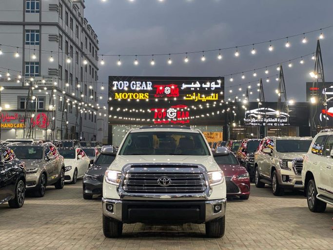 Подержанный Toyota Tundra II Рестайлинг, 5.7 л, 2020 в Оман, Маскат от TOP GEAR MOTORS Белый цвет.  | AUTO.AE | Объявление #250842