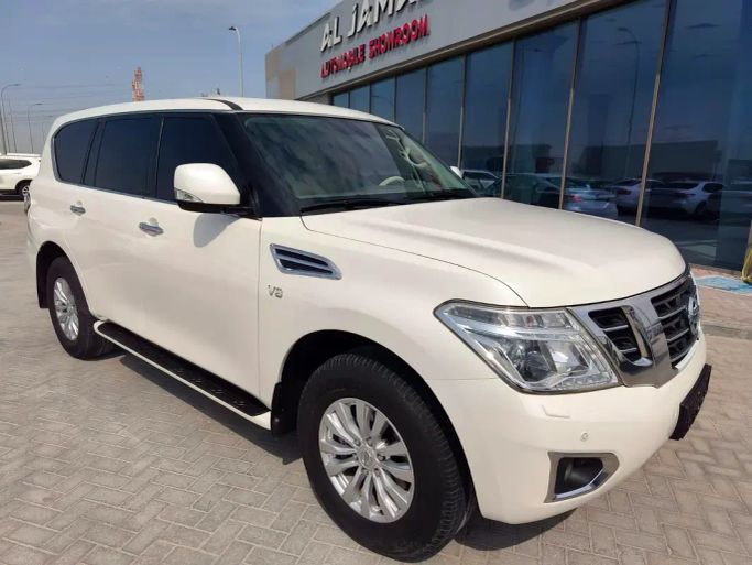 Used Nissan Patrol VI (Y62) Facelift, 5.6 l, 2019 in Ras Al Khaimah by Al Jamal Automobile Showroom, White color. GCC Specs | AUTO.AE