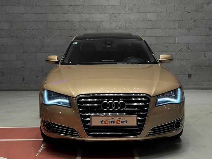 Used Audi A8 Long III (D4), 6.3 l, 2013 in Saudi Arabia, Jeddah by CIty Cars, Golden color.  | AUTO.AE