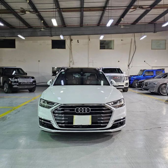 مستعملة Audi A8 Long 55 TFSI IV (D5), 3.0 l, 2020 في في المملكة العربية السعودية, جدة من Edition One، اللون أبيض.  | AUTO.AE | إعلان #245898