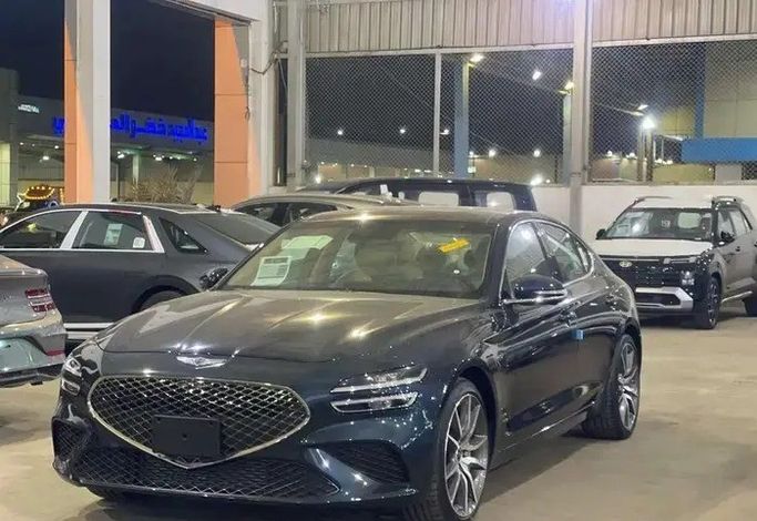 جديدة Genesis G70 أنا فيس ليفت, 2.0 l, 2026 في في المملكة العربية السعودية, جدة من شركة رواج للسيارات، اللون أزرق داكن.  | AUTO.AE | إعلان #278244