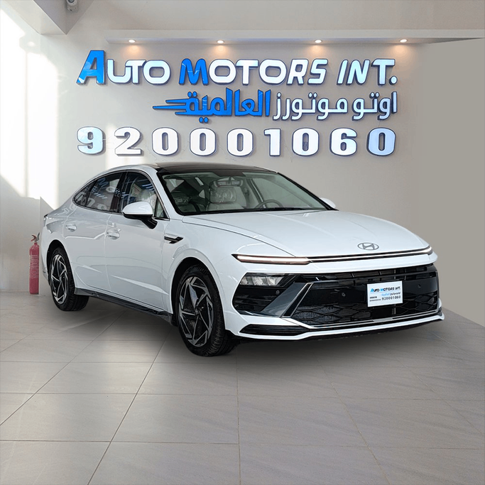 Новый Hyundai Sonata VIII (DN8) Рестайлинг, 2.5 л, 2026 в Саудовская Аравия, Джидда от Auto Motors Int. أوتو موتورز العالمية Белый цвет.  | AUTO.AE