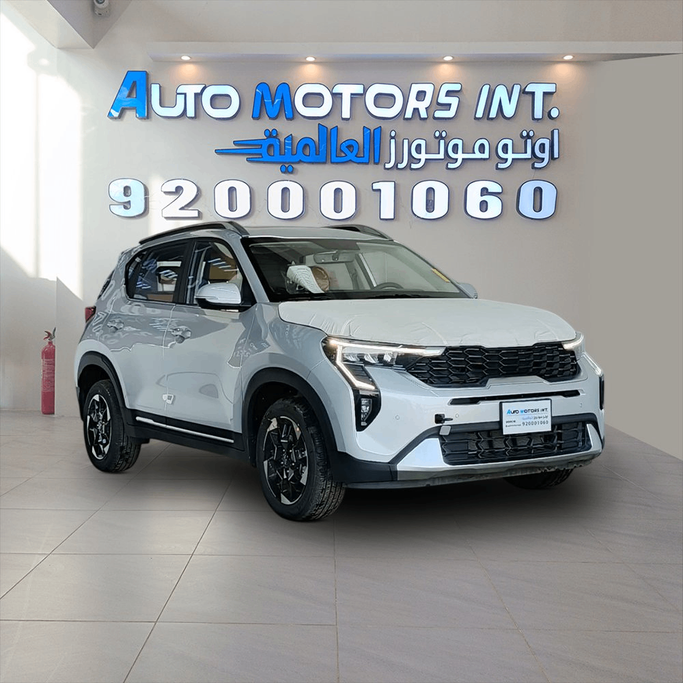 Новый Kia Sonet I Рестайлинг, 1.5 л, 2026 в Саудовская Аравия, Джидда от Auto Motors Int. أوتو موتورز العالمية Белый цвет.  | AUTO.AE