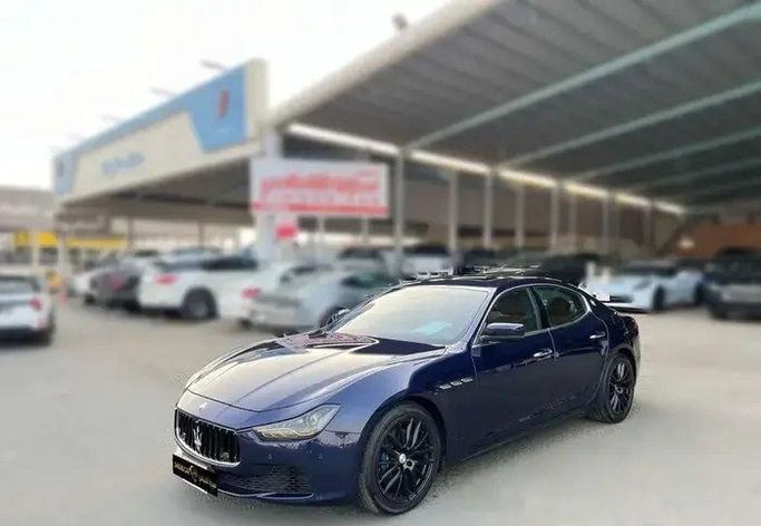 Used ⁦Maserati Ghibli S Q4 III, 3.0 l, 2016⁩ in Saudi Arabia, Jeddah by Diamond Car معرض سيارة الألماس, Navy Blue color.  | AUTO.AE | Listing #282227