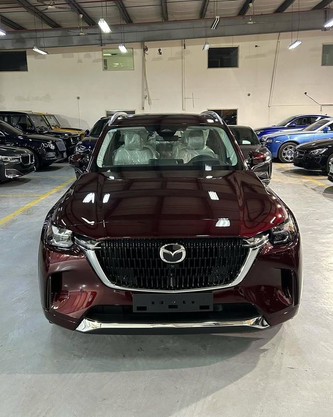 New Mazda CX-90, 3.3 l, 2025 in Saudi Arabia, Jeddah by Edition One, Maroon color.  | AUTO.AE