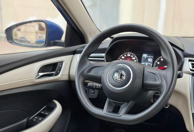 Used MG 5 (GT) I Facelift, 1.5 l, 2021 in Saudi Arabia, Jeddah by Rawafid Al Barakah Cars معرض روافد البركة للسيارات, Blue color.  | AUTO.AE | Listing #296355 — photo 13 of 15
