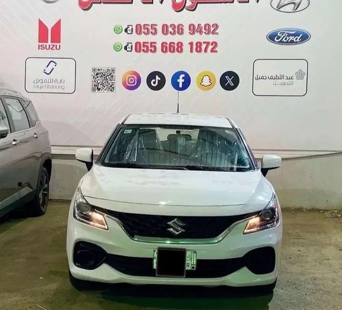 مستعملة Suzuki Baleno ثالثاً, 1.5 l, 2023 في في المملكة العربية السعودية, جدة من Al Ostool Al Afdal  الاسطول الافضل للسيارات، اللون أبيض.  | AUTO.AE | إعلان #280713