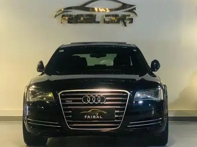 Used Audi A8 III (D4), 3.0 l, 2014 in Saudi Arabia, Riyadh by Faisal Showroom معرض فيصل للسيارات, Black color.  | AUTO.AE | Listing #263805