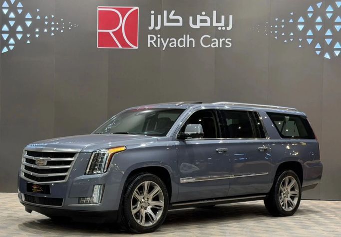 Used Cadillac Escalade ESV IV, 6.2 l, 2016 in Saudi Arabia, Riyadh by Riyadh Cars معرض الرياض للسيارات, Light Blue color. GCC Specs | AUTO.AE | Listing #257715