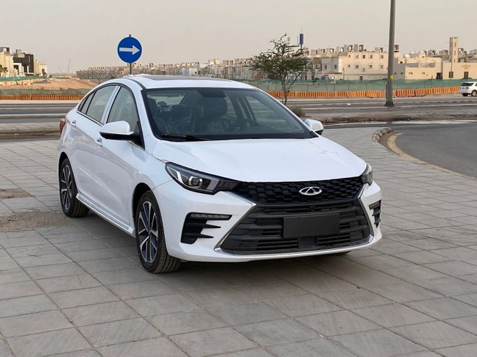 New Chery Arrizo 5 Plus, 1.5 l, 2023 in Saudi Arabia, Riyadh by Dar Car دار كار, White color. GCC Specs | AUTO.AE | Listing #248737